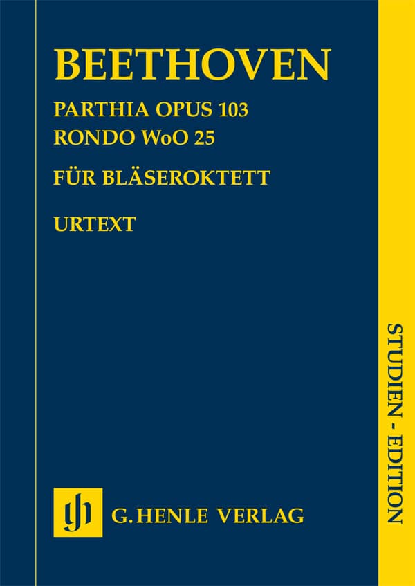 HENLE VERLAG BEETHOVEN L.V. - PARTHIA OP.103 - RONDO WoO 25 - CONDUCTEUR