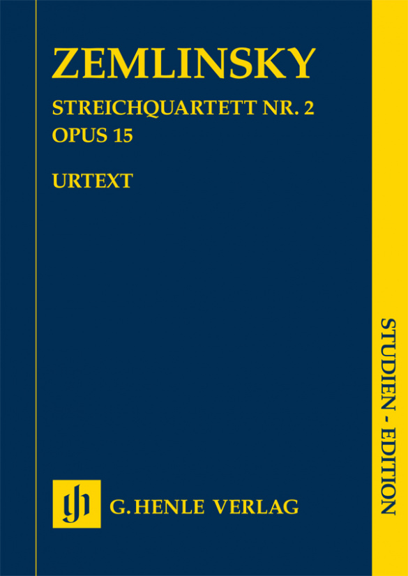 HENLE VERLAG ZEMLINSKY A. - STRING QUARTET N°2 OP.15 - SCORE