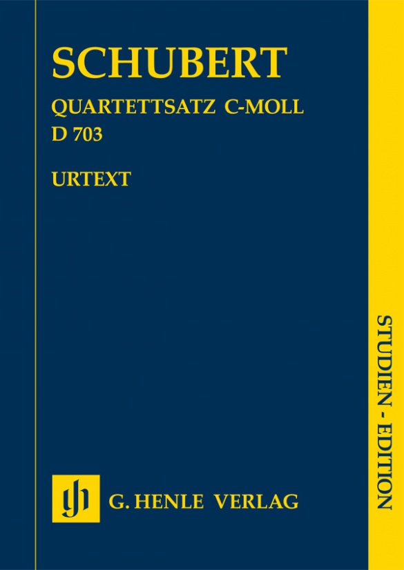 HENLE VERLAG Schubert F. - Mouvement Pour Quatuor A Cordes En Ut Mineur D 703 - Score