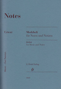 HENLE VERLAG CARNET HENLE NOTES 