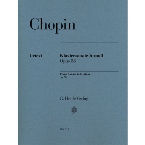 HENLE VERLAG Chopin F. - Piano Sonata B Minor Op. 58