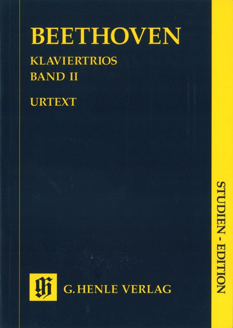 HENLE VERLAG Beethoven L.V. - Piano Trios, Volume Ii