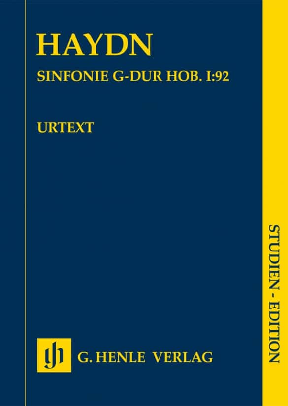 HENLE VERLAG HAYDN J. - SYMPHONIE SOL MAJEUR HOB.I:92 - CONDUCTEUR