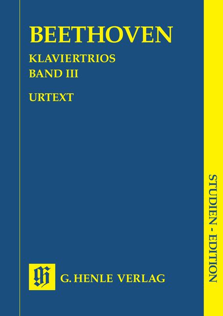 HENLE VERLAG Beethoven L.V. - Piano Trios, Volume Iii