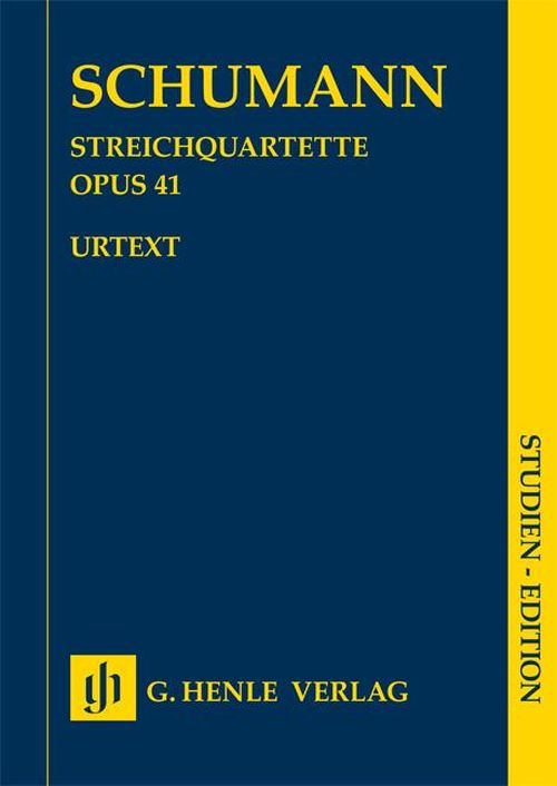 HENLE VERLAG SCHUMANN ROBERT - STRING QUARTETS OP.41 - SCORE