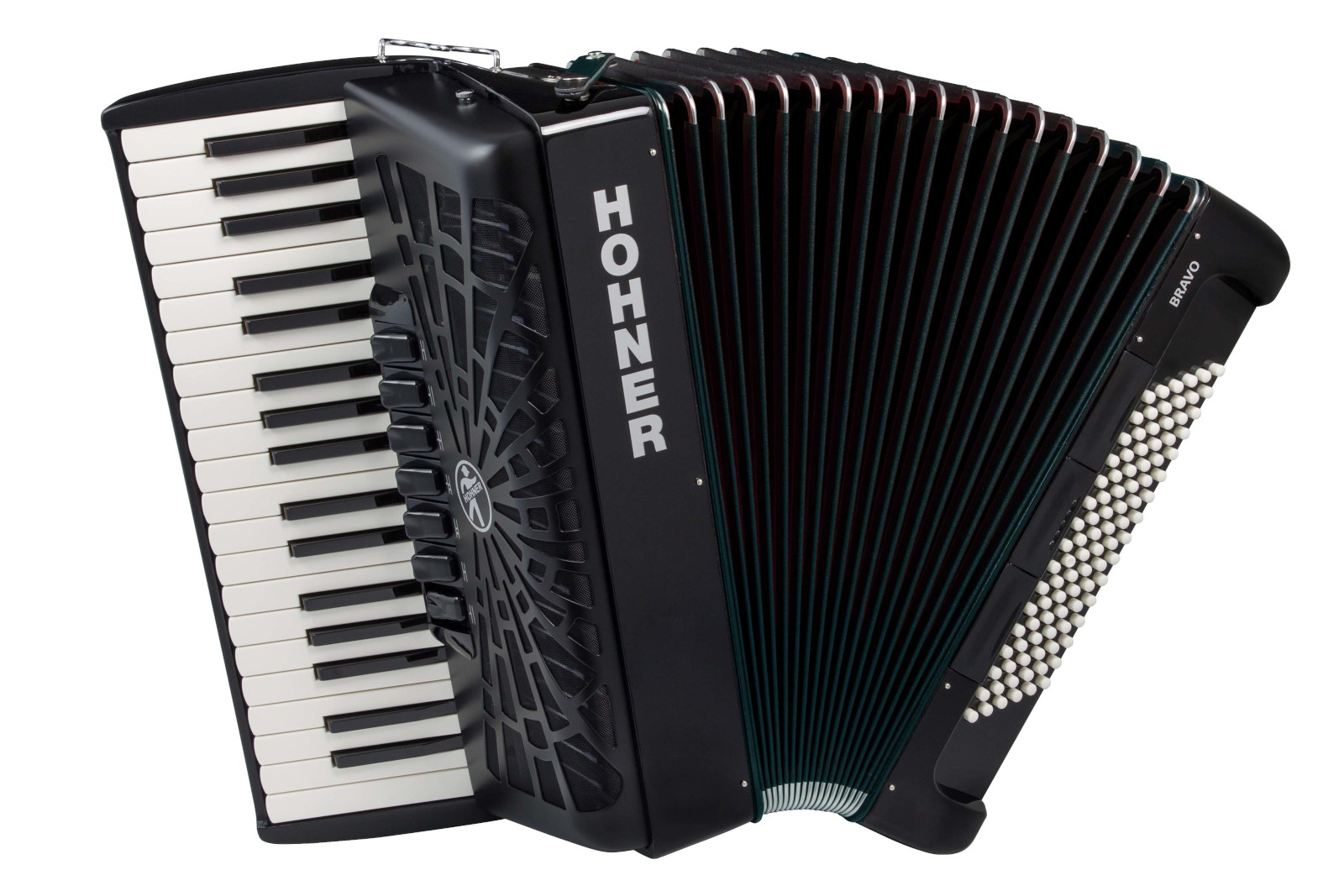HOHNER BRAVO III 96 BLACK - - SECONDHAND