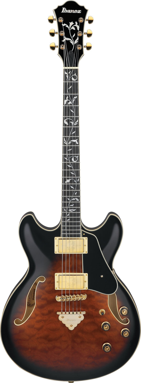 IBANEZ As93Qmsp-Dbs Dark Brown Sunburst Artcore Expressionist
