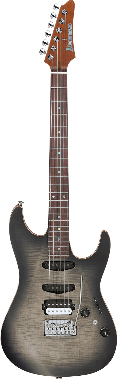 IBANEZ Tqm2 Signature Tim Quayle Charcol Black Burst Flat