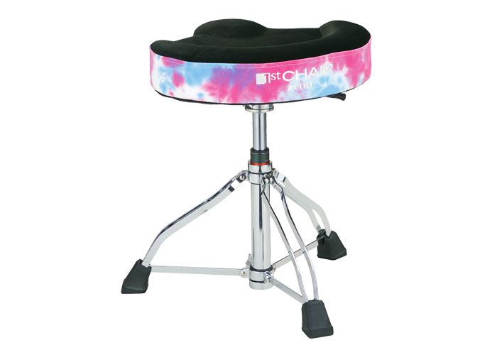 TAMA HT430TDPS DRUM THRONE 1ST CHAIR GLIDE RIDER FLUORESCENT PINK SKY SEAT
