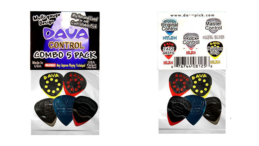 DAVA MINI-5 PACK - SACHET DE 5 MEDIATORS - MELANGES