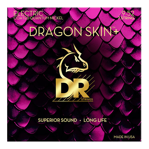 DR STRINGS 9-52 Dragon Skin+ Coated 7 String Light