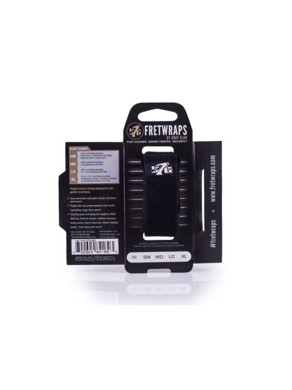 GRUVGEAR FretWraps, S7G Black - Large