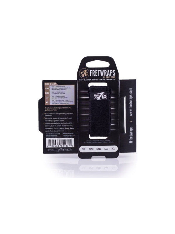 GRUVGEAR FretWraps, S7G Black - Medium