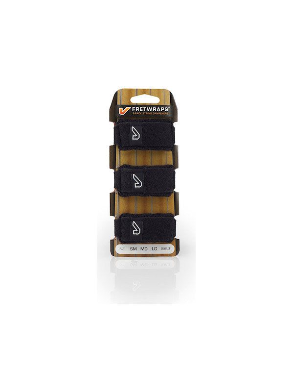 GRUVGEAR FretWraps 3-Pack, Black - Medium