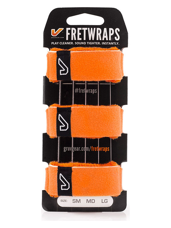 GRUVGEAR FretWraps 3-Pack, Flare Orange - Medium