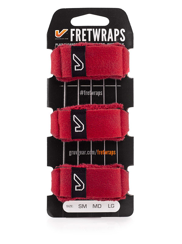 GRUVGEAR FretWraps 3-Pack, Fire Red - Medium
