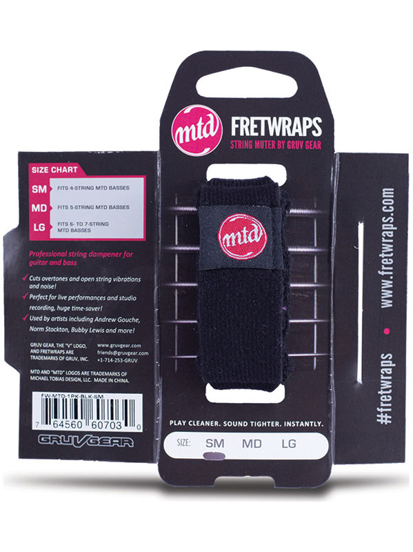 GRUVGEAR FretWraps, MTD Black - Medium