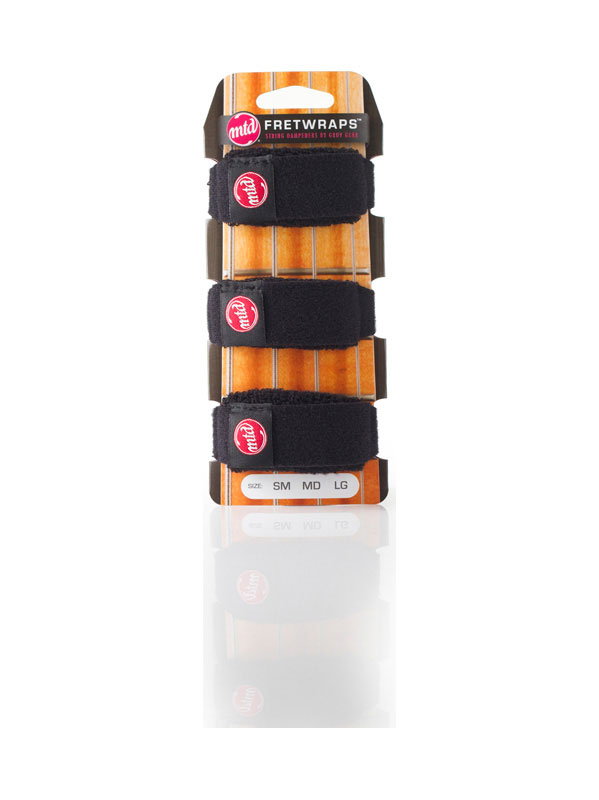 GRUVGEAR FretWraps 3-Pack, MTD Black - Medium