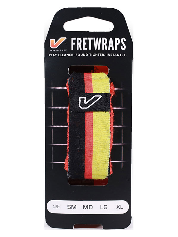 GRUVGEAR FretWraps World Flags, Black-Red-Yellow - Medium