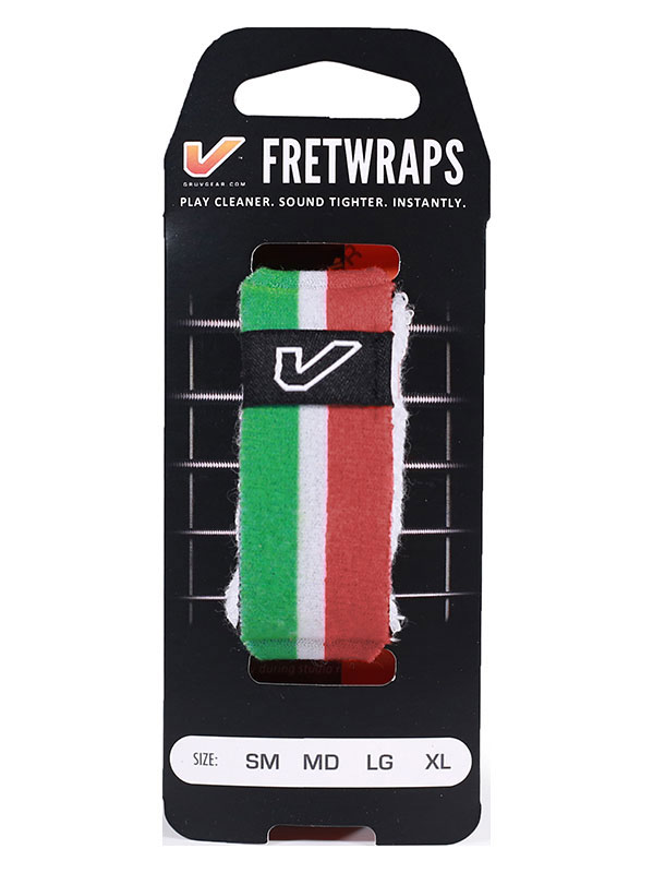 GRUVGEAR FretWraps World Flags, Green-White-Red - Small