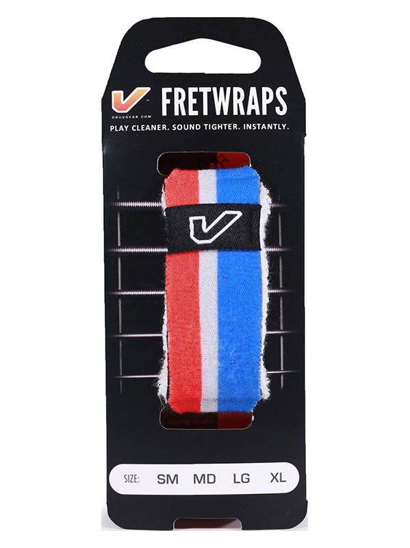 GRUVGEAR FretWraps World Flags, Red-White-Blue - Large