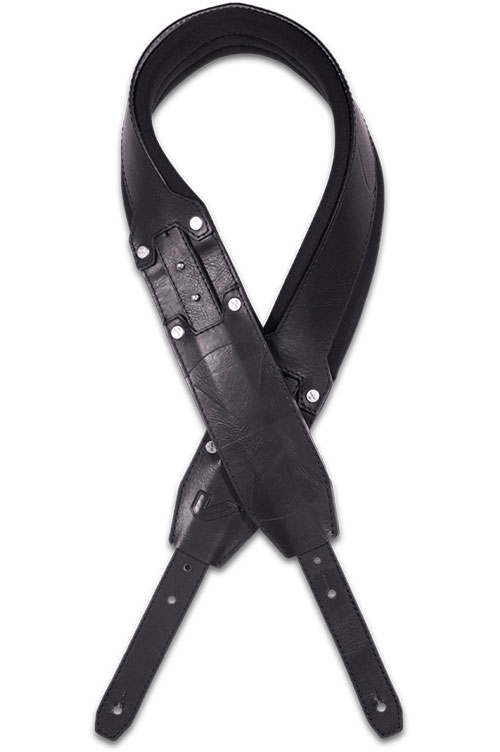 GRUVGEAR Recoil, David Ellefson Signature - 4 cm neoprene strap, vegan leather ends - Black