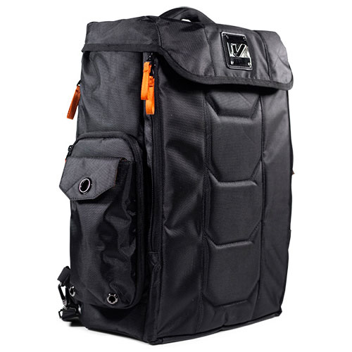GRUVGEAR Stadium Bag - Multi-Use Tech Cargo Backpack - Black-Orange