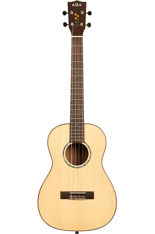 KALA 20th Anni Solid Spruce Top/Quilted Sapele Bariton with gig bag
