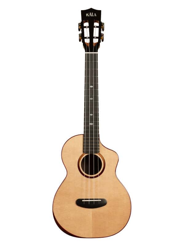 KALA CONTOUR COLLECTION, SOLID GLOSS SPRUCE ROSEWOOD, TENOR CUTAWAY + HOUSSE