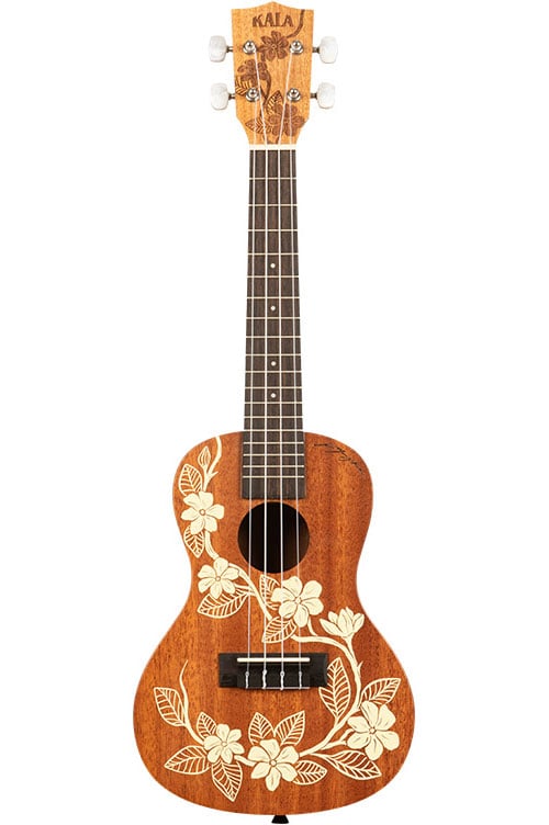 KALA MAORI - GARDENIA MAHOGANY, CONCERT, LIVRÉ AVEC HOUSSE MOTIF VOYAGE