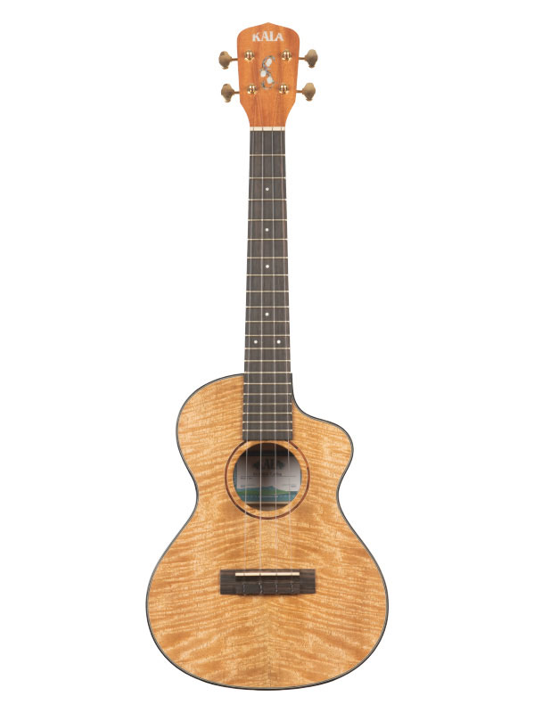 KALA Solid Curly Mango Metropolitan, Tenor Cutaway, With Bag