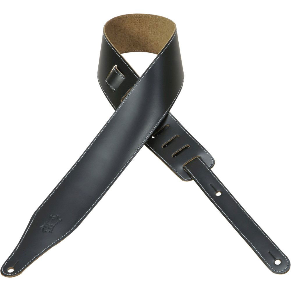 LEVYS 6.4 CM LEATHER WITH BLACK DECORATIVE STITCHING
