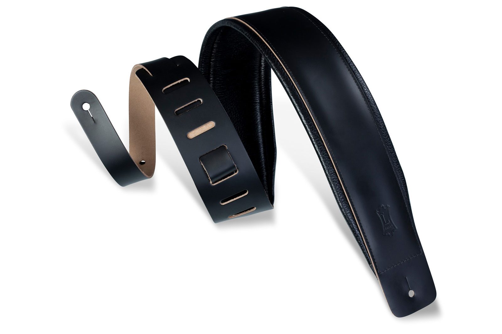 LEVYS 6.4 CM BLACK PADDED WITH BLACK COMFORT EDGE