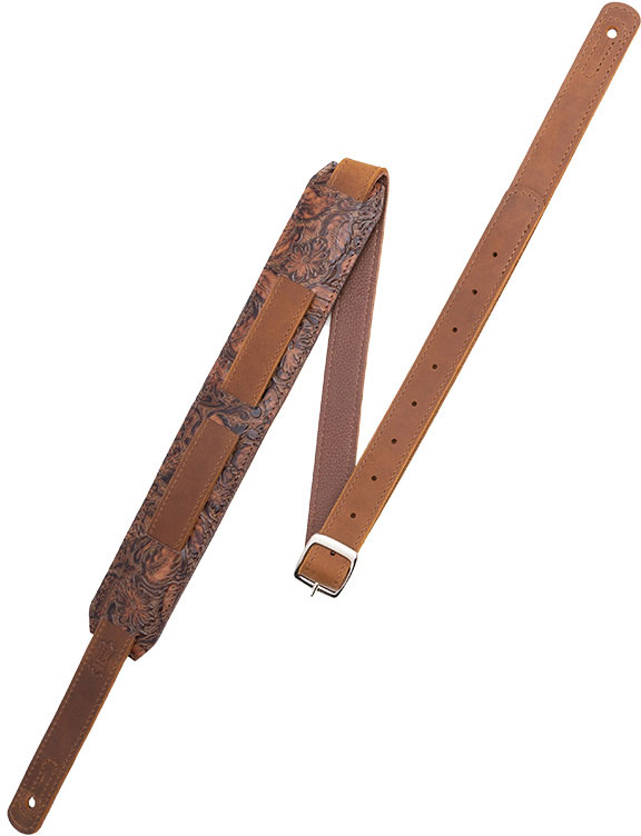 LEVYS THE REINER - FLORENTINE ON PADDED SHOULDER STRAP, BUCKLE FOR ADJUSTEMENT - BROWN