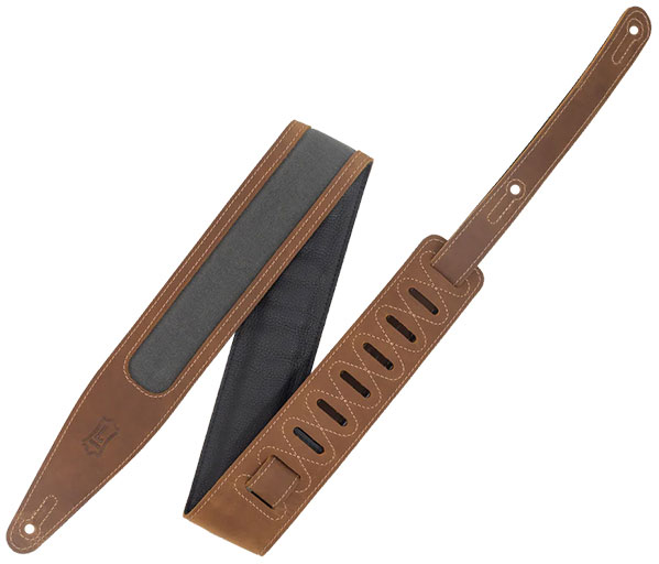 LEVYS THE VOYAGE PRO - CRAZY HORSE LEATHER STRAP WITH WAX CANVAS WINDOW - BROWN-GREY