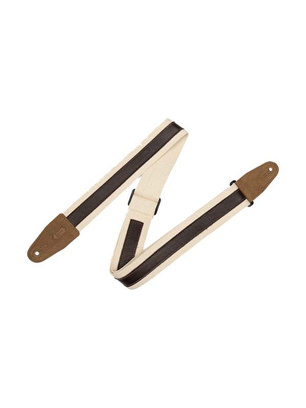 LEVYS Coton de 5cm avec Bande en Cuir - NATURAL-dark Brown