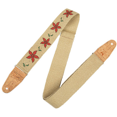LEVYS VEGAN HEMP STRAP WITH REINFORCED CORK ENDS, 5 CM