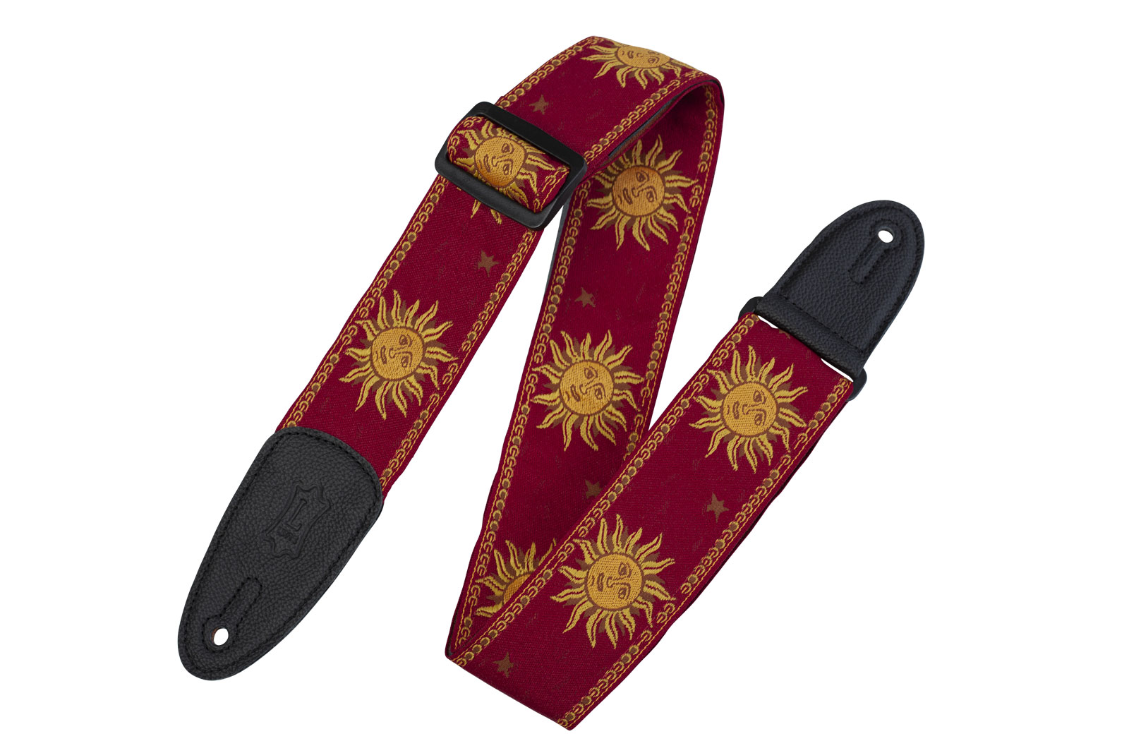 LEVYS 5 CM Polypropylene & Cuir Motifs Soleil Rouge