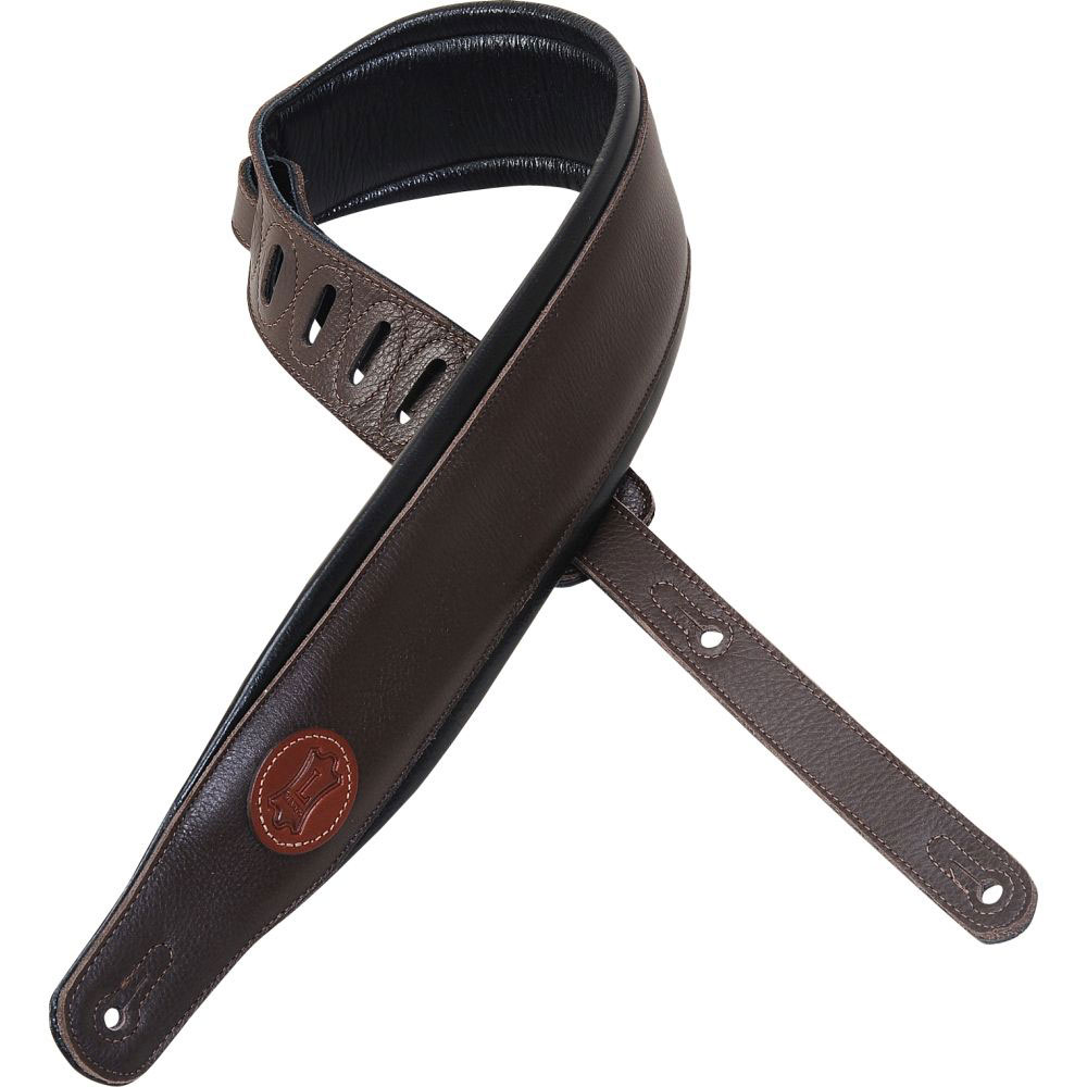 LEVYS 6 CM Logo Levy's Cuir Pleine Fleur Dark Brown