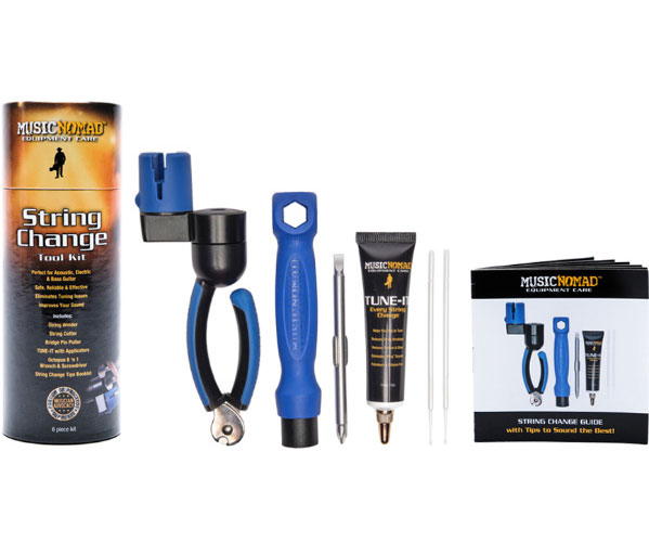 MUSICNOMAD STRING CHANGE TOOL KIT (WINDER, CUTTER, TUNE-IT, OCTOPUS ARM)