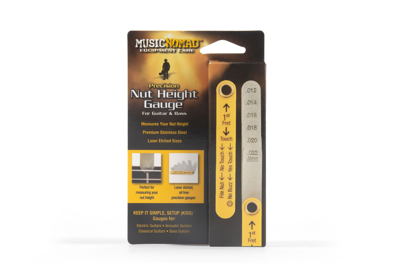 MUSICNOMAD MN601 Cale de Precision pour Hauteur de Sillet