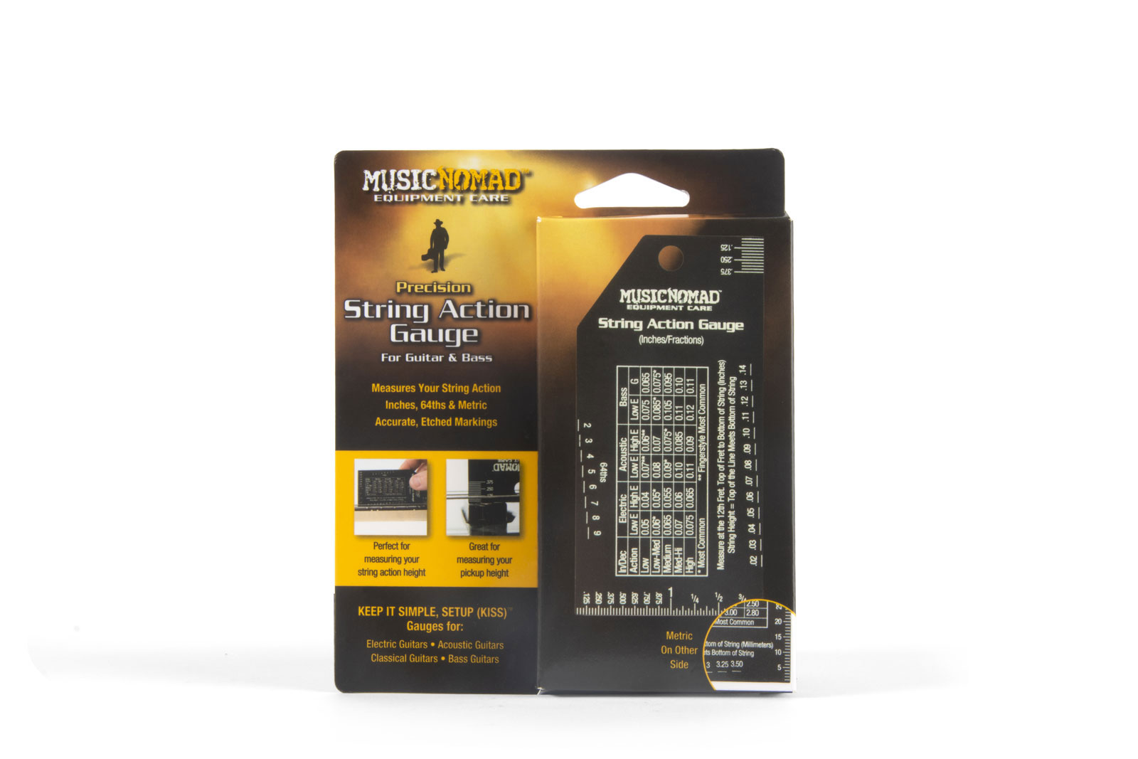 MUSICNOMAD MN602 Regle de Mesure de L'action Des Cordes