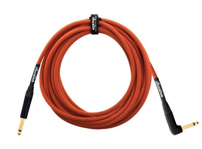 ORANGE AMPS CABLE GUITARE 10M ORANGE COUDE