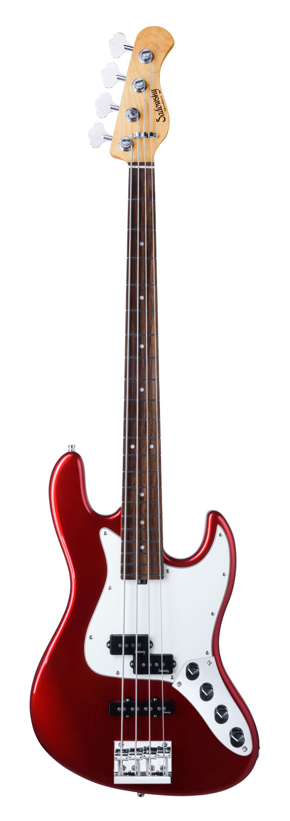 SADOWSKY GUITARS METROEXPRESS, 21 HYBRID PJ 4 STRING - CANDY APPLE RD,ROSEWOOD