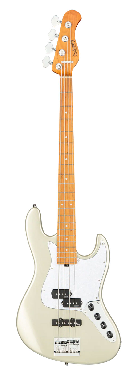 SADOWSKY GUITARS Hybrid Pj Metroexpress Champagne Metallic Mn