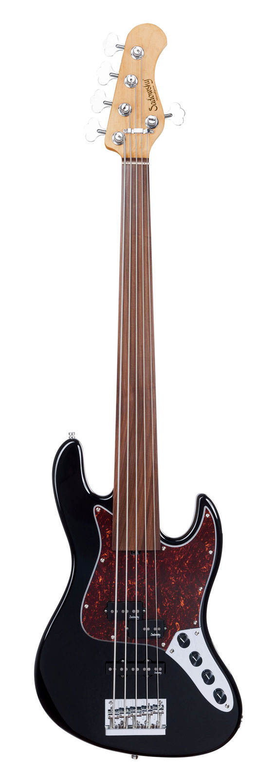 SADOWSKY GUITARS Metroexpress, Hybrid Pj 5, Fretless - Black Pearl,Rosewood