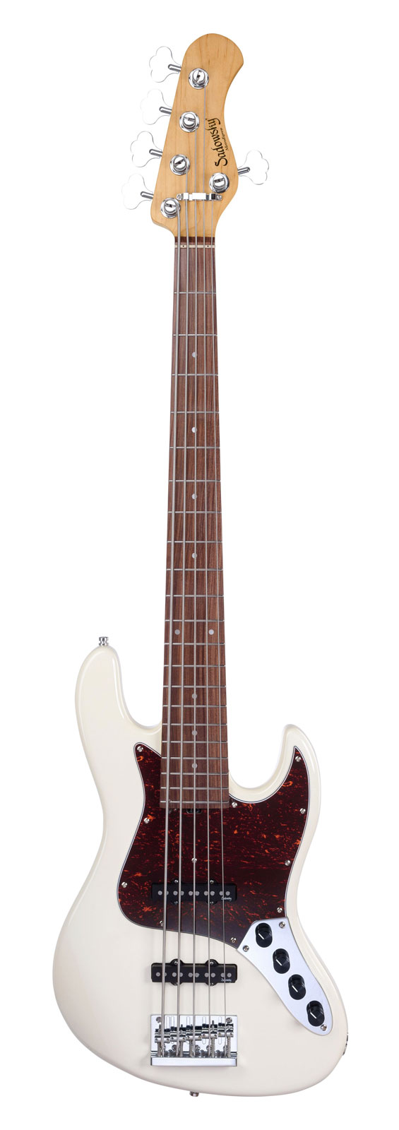 SADOWSKY GUITARS METROEXPRESS, 21 STANDARD JJ 5 STRING - OLYMPIC WHITE,ROSEWOOD