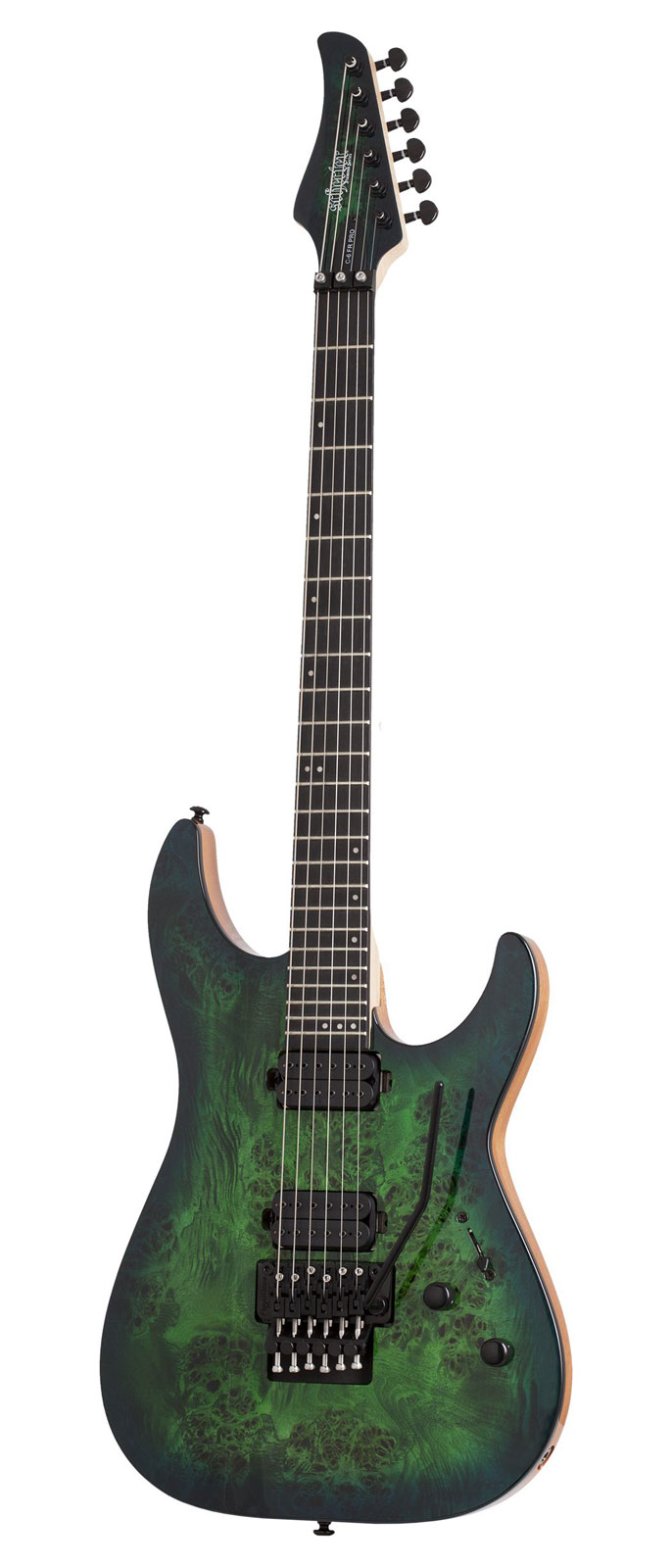 Schecter C-6 Pro Fr Aqua Burst