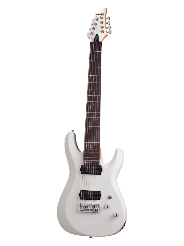SCHECTER C-8 Deluxe Satin White