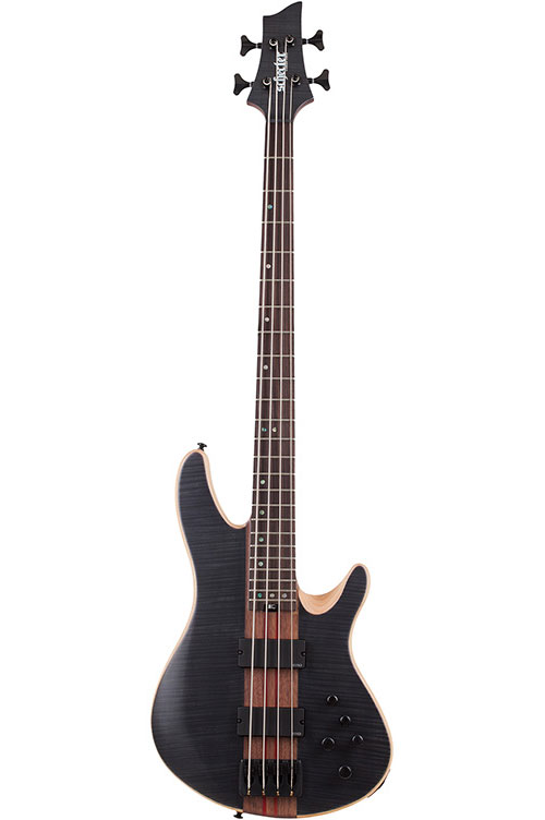 SCHECTER cb-4 charles berthoud signature see thru black satin